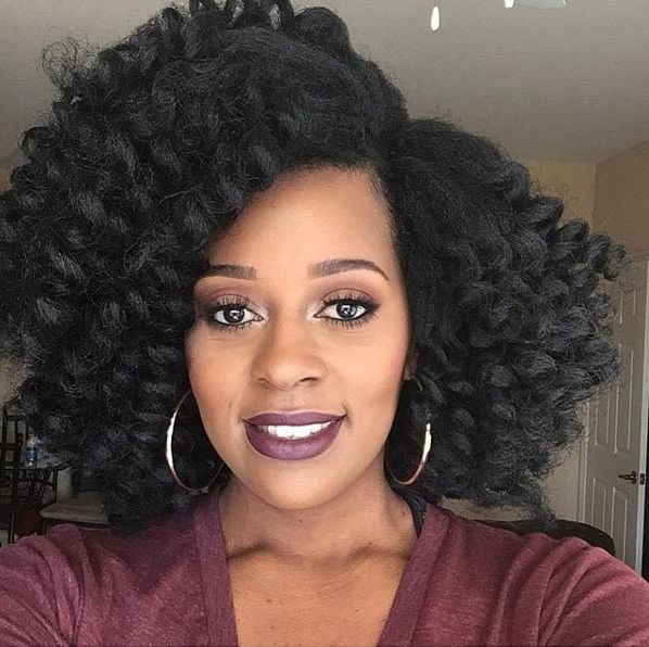 41 Chic Crochet Braid Hairstyles For Black Hair | Stayglam Inside Most Recent Curly Hairstyle With Crochet Braids (View 14 of 15)