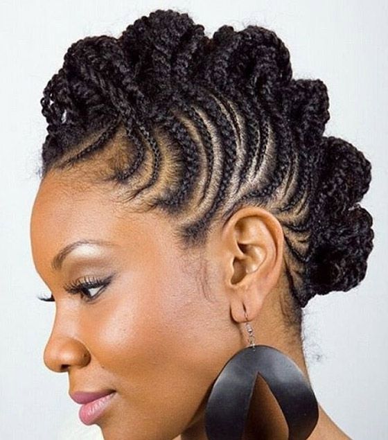 41 Cute And Chic Cornrow Braids Hairstyles Regarding Recent Cornrow Updo Hairstyles With Weave (View 4 of 15)
