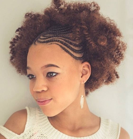 41 Cute And Chic Cornrow Braids Hairstyles Throughout Best And Newest Cornrows Afro Hairstyles (Photo 3 of 15)