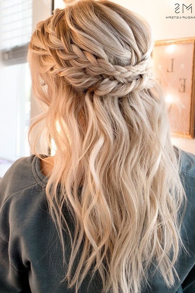 42 Overwhelming Boho Wedding Hairstyles | Pinterest | Bohemian For Most Popular Casual Braided Hairstyles (View 10 of 15)