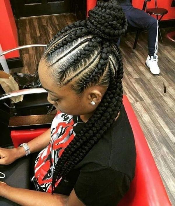 43 New Feed In Braids And How To Do It – Style Easily For Most Recently Half Up Half Down Cornrows Hairstyles (Photo 5 of 15)