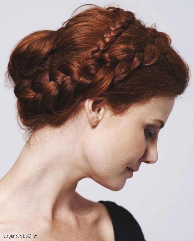 45 Brilliant Braided Updo Styles For Any Hair Type – Hairstylecamp For Most Up To Date Regal Braided Up Do Hairstyles (View 6 of 15)
