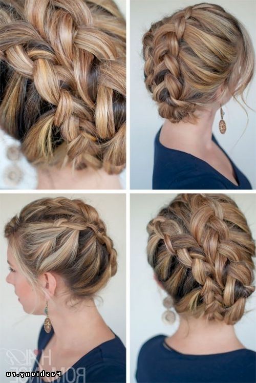 45 Brilliant Braided Updo Styles For Any Hair Type – Hairstylecamp With Regard To 2018 Regal Braided Up Do Hairstyles (Photo 15 of 15)