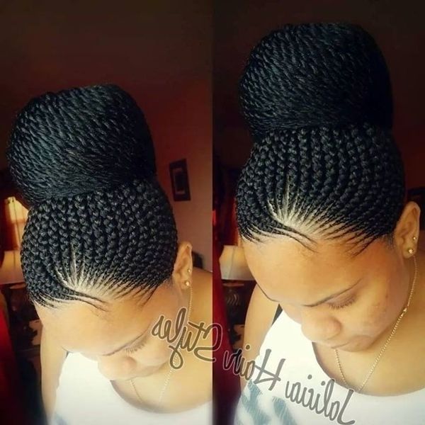 47 Of The Most Inspired Cornrow Styles For 2018 Straight Up Braids Within Recent Cornrow Up Hairstyles (Photo 15 of 15)