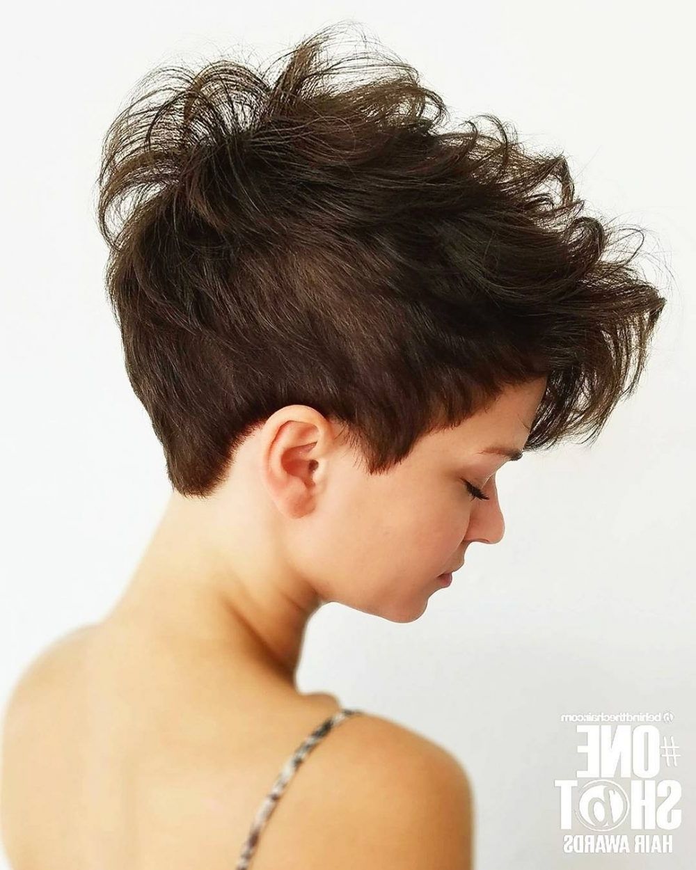 47 Popular Short Choppy Hairstyles For 2018 With Regard To Most Recent Choppy Asymmetrical Black Pixie Haircuts (View 6 of 15)