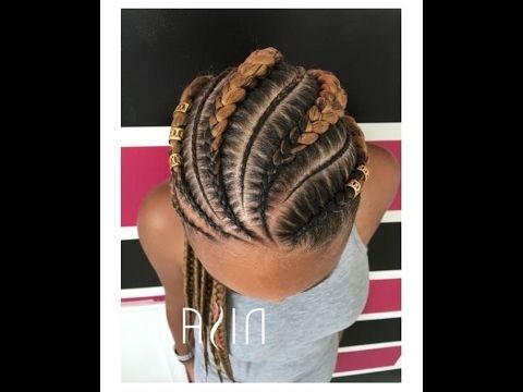 50 Amazing Cornrow Braid Hairstyle For Round Face; Collection Of Big Intended For Best And Newest Cornrows Braided Hairstyles (Photo 14 of 15)