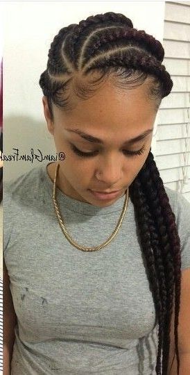 50+ Best Cornrow Hairstyles | Hairstyles | Pinterest | Single Braids Intended For Recent Braided Hairstyles To The Scalp (Photo 1 of 15)