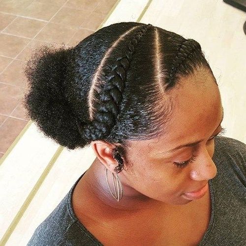 50 Easy And Showy Protective Hairstyles For Natural Hair | Hair Inside Most Current Braided Hairstyles On Natural Hair (Photo 2 of 15)