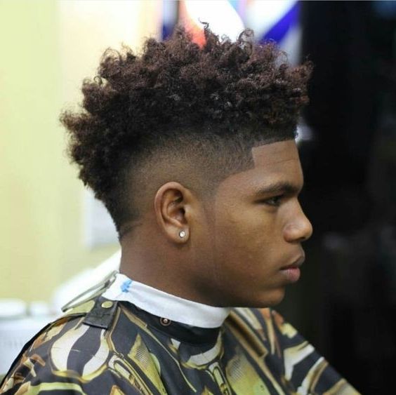 50 Fade And Tapered Haircuts For Black Men For Most Popular Curly Mohawk With Flat Twisted Sides (Photo 14 of 15)