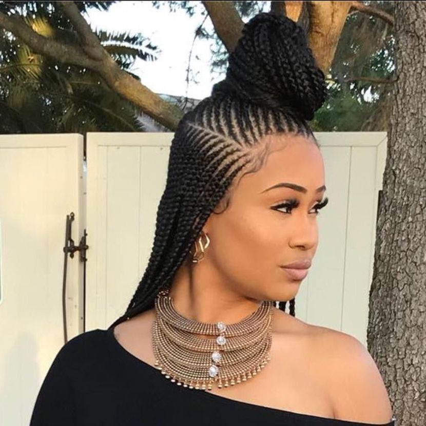 50 Instagram Approved Protective Hairstyles To Try Immediately With Most Recently Half Up Half Down Cornrows Hairstyles (View 7 of 15)