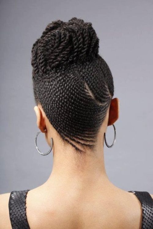 50 Modern Cornrow Updo Hairstyles Inspiration – Braids Hairstyles Inside Latest Cornrow Up Hairstyles (View 5 of 15)