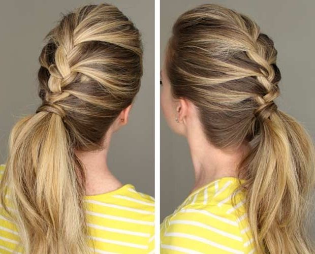 50 Most Popular French Braid Hairstyles For 2015 – Hairstyle Insider For Most Up To Date French Pull Back Braids Into Ponytail (Photo 10 of 15)