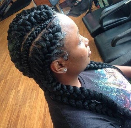 50 Natural Goddess Braids To Bless Ethnic Hair In 2018 Within Most Recent Criss Cross Goddess Braids Hairstyles (View 7 of 15)