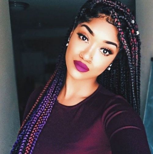 50 Poetic Justice Braids Styles | Herinterest/ Pertaining To Most Current Poetic Justice Braids Hairstyles (Photo 2 of 15)