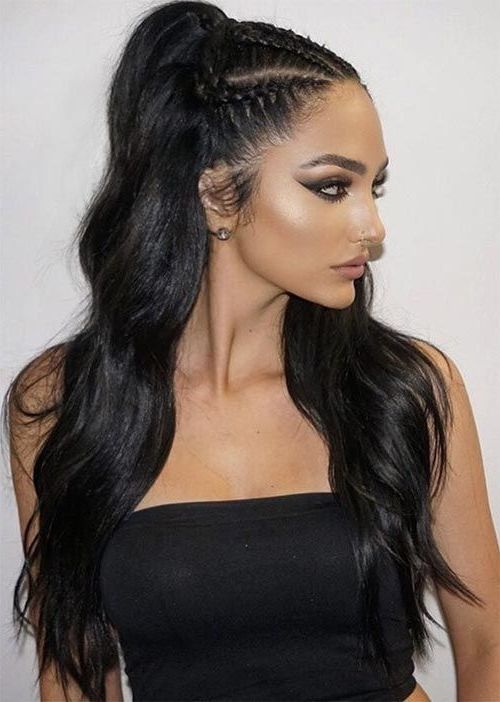 51 Pretty Holiday Hairstyles For Every Christmas Outfit | Hair Inside Most Recently Cornrows Prom Hairstyles (Photo 8 of 15)