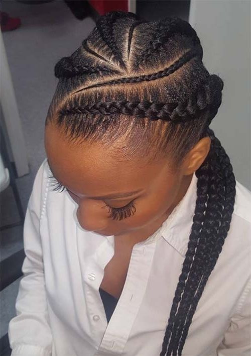 53 Goddess Braids Hairstyles – Tips On Getting Goddess Braids For Most Recent Feed In Bun With Ghana Braids (View 11 of 15)