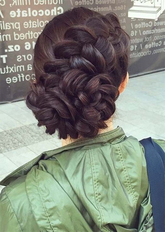 53 Swanky Wedding Updos For Every Bride To Be – Glowsly Throughout Newest Regal Braided Up Do Hairstyles (Photo 7 of 15)