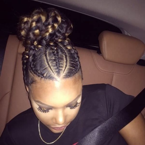 55 Of The Most Stunning Styles Of The Goddess Braid Inside Newest Side French Cornrow Hairstyles (View 10 of 15)