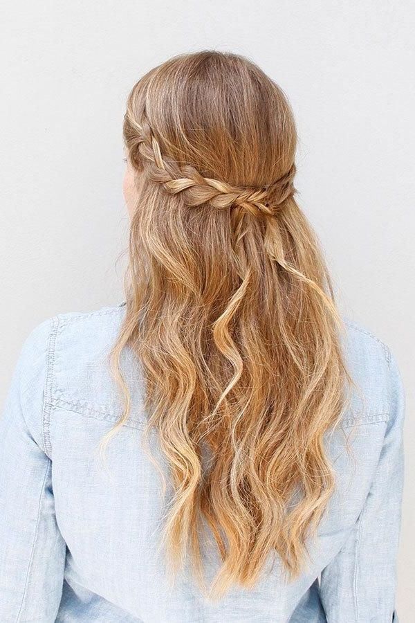 55 Stunning Half Up Half Down Hairstyles Modern Of Easy Braiding Within Best And Newest Down Braided Hairstyles (Photo 5 of 15)