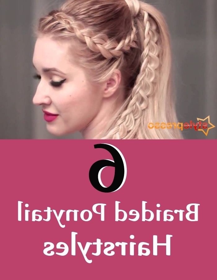 6 Braided Ponytail Hairstyles | Style Presso Throughout Newest Lattice Weave With High Braided Ponytail (Photo 12 of 15)