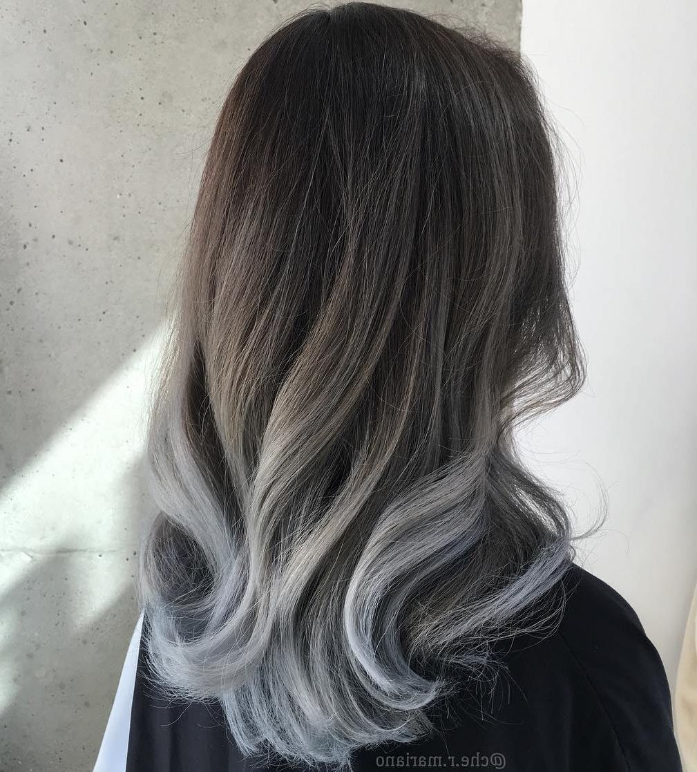 60 Best Ombre Hair Color Ideas For Blond, Brown, Red And Black Hair With 2018 Reverse Gray Ombre For Short Hair (View 2 of 15)