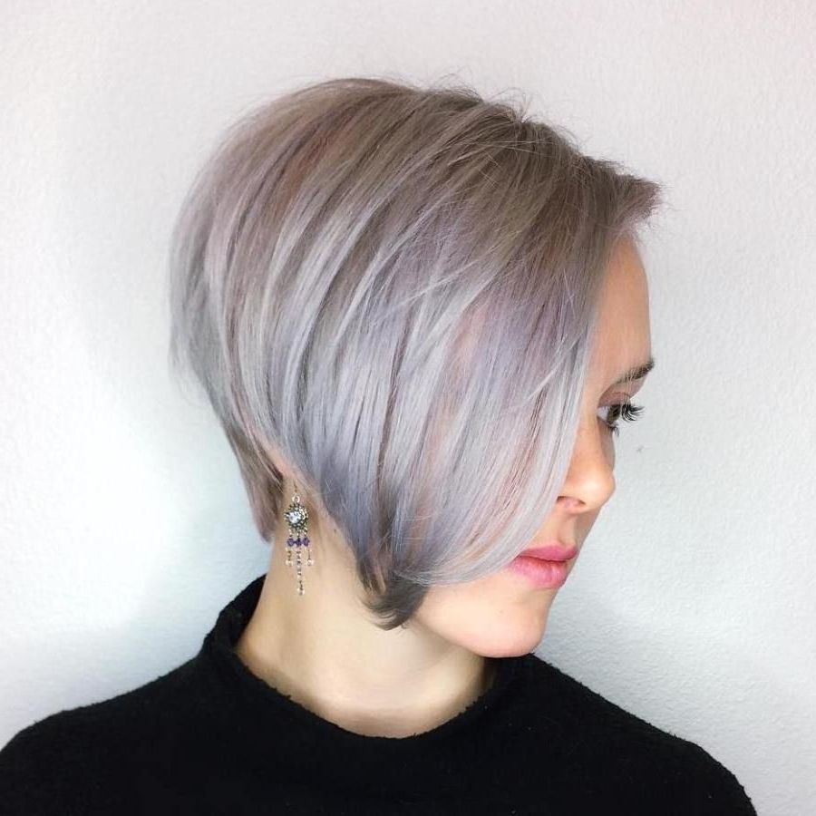 60 Gorgeous Long Pixie Hairstyles | Pinterest | Pixie Bob, Pixies Inside Most Popular Side Parted Silver Pixie Bob Haircuts (Photo 3 of 15)