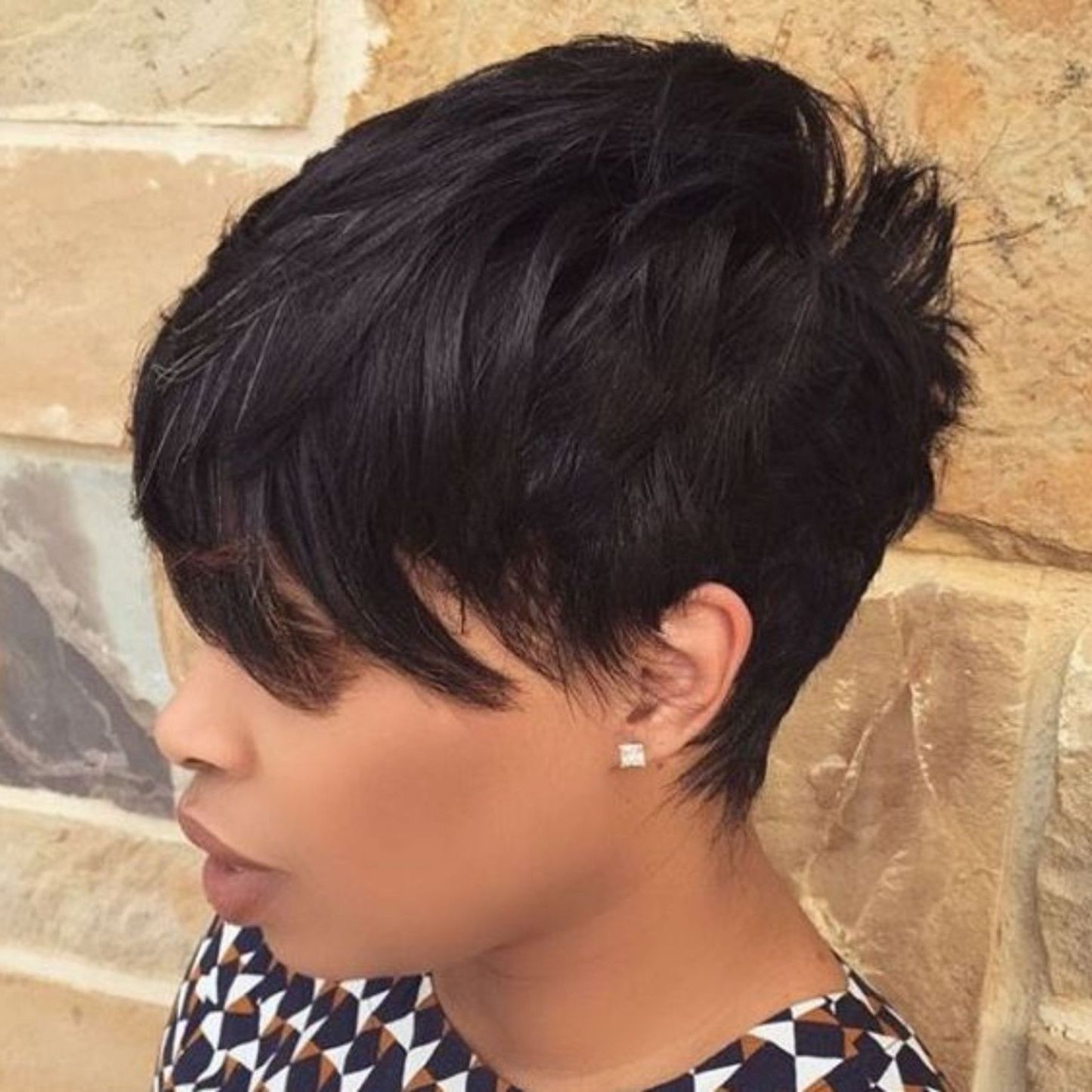 60 Great Short Hairstyles For Black Women | Hair Styles | Pinterest With Regard To 2018 Choppy Asymmetrical Black Pixie Haircuts (Photo 14 of 15)