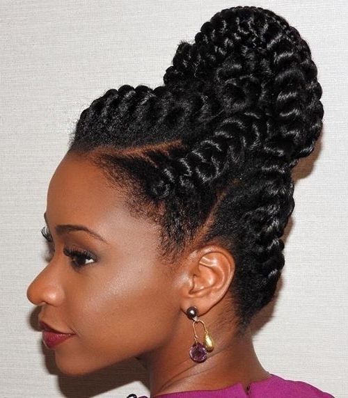 60 Inspiring Examples Of Goddess Braids | Braided Hairstyles For Most Current Classic Fulani Braids With Loose Cascading Plaits (Photo 6 of 15)