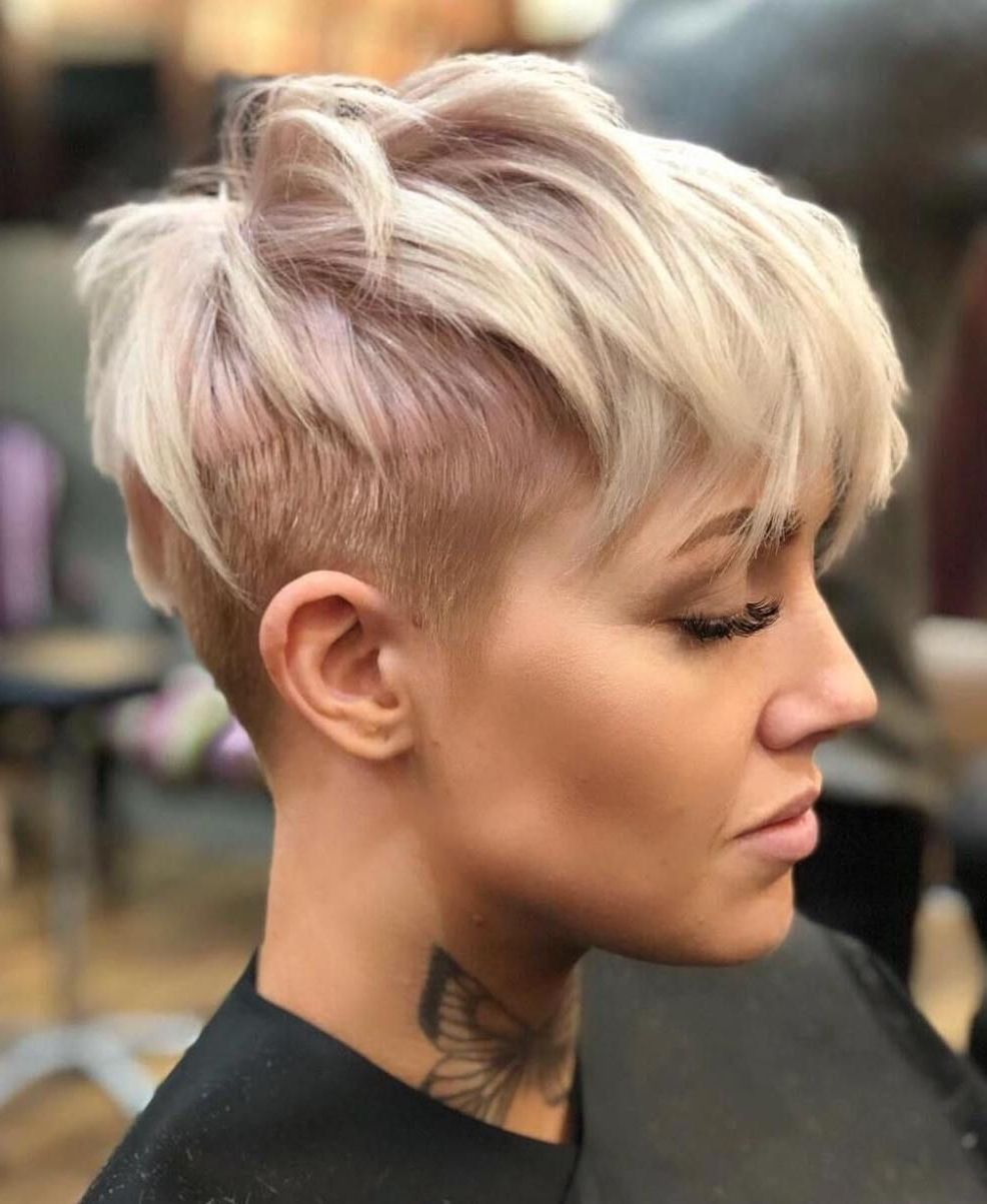 Featured Photo of 15 Ideas of Uneven Undercut Pixie Haircuts