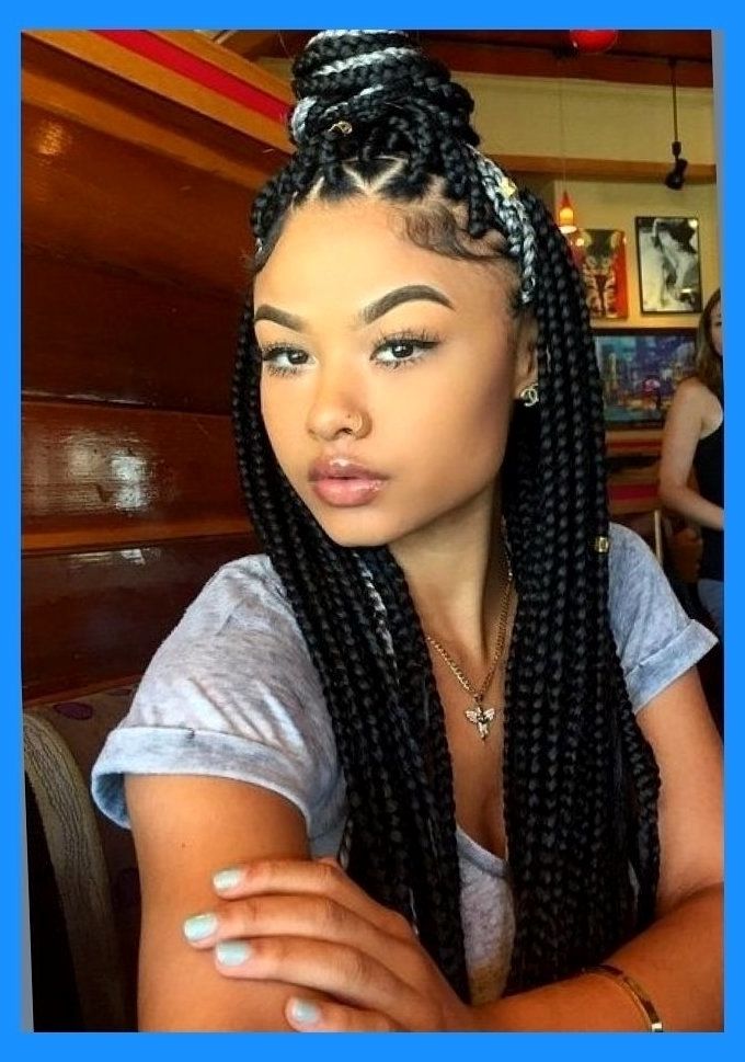 65 Box Braids Hairstyles For Black Women African American Box Throughout 2018 South Africa Braided Hairstyles (View 13 of 15)