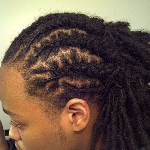 65 Cool Dread Styles For Men | Menhairstylist For Current Dreadlock Cornrows Hairstyles (Photo 10 of 15)