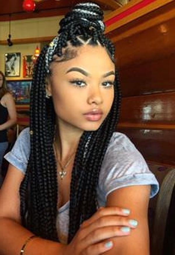 66 Of The Best Looking Black Braided Hairstyles For 2018 Inside Most Current Long Braids For Black Hair (Photo 5 of 15)