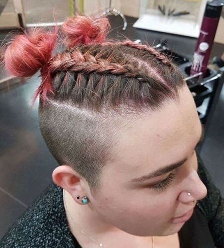 Featured Photo of 15 Photos Double Bun Mohawk with Undercuts