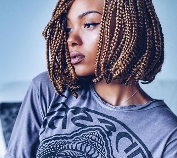 7 Reasons You Should Rock An On Trend Box Braids Bob Style This Season Throughout Most Up To Date Chic Braided Bob Hairstyles (View 15 of 15)