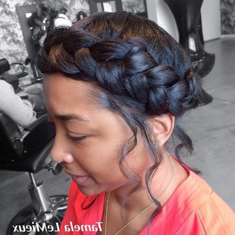 70 Best Black Braided Hairstyles That Turn Heads | Pinterest | Halo With Regard To Most Recent Halo Braid Hairstyles (View 5 of 15)