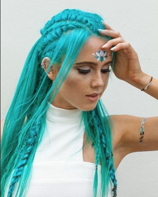 71 Best Rave Hairstyles Images On Pinterest Make Up Looks Braids Intended For Most Up To Date Braid Rave Hairstyles (View 10 of 15)