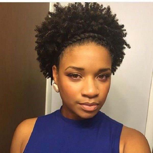8 Quick And Easy Hairstyles On Medium Short Natural Hair | Short In Latest Braided Hairstyles On Short Natural Hair (Photo 6 of 15)