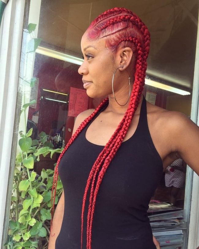 80 Fantastic Cornrow Hairstyles — Can't But Get Noticed Regarding Most Recently Red Cornrows Hairstyles (Photo 9 of 15)