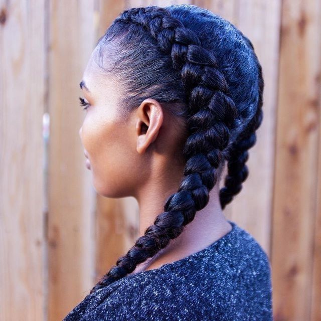 9 Babes Who'll Convince You Cornrows Are A Cold Weather Must Intended For Newest Two Cornrows Hairstyles (Photo 6 of 15)