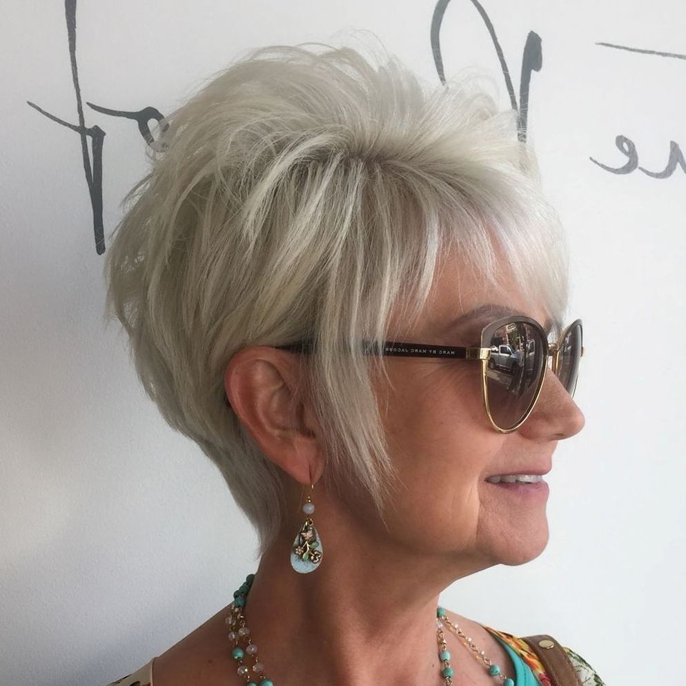 90 Classy And Simple Short Hairstyles For Women Over 50 | Fine Hair Intended For Most Popular Sassy Pixie For Fine Hair (Photo 1 of 15)