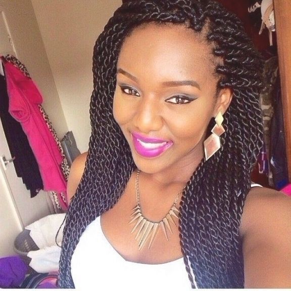 African American Braided Hairstyles Black Women And Twists On Braid For Most Recent Twist Braided Hairstyles (Photo 11 of 15)