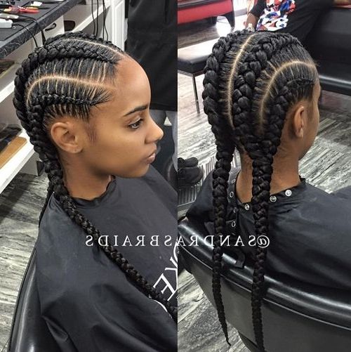 African American Cornrow Hairstyles 9 | African American Cornrow Pertaining To Most Recent Cornrows Afro Hairstyles (View 5 of 15)