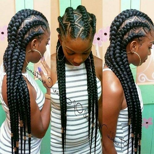 African American Cornrow Hairstyles | African American Hairstyles Regarding Most Popular Cornrows Afro Hairstyles (View 10 of 15)