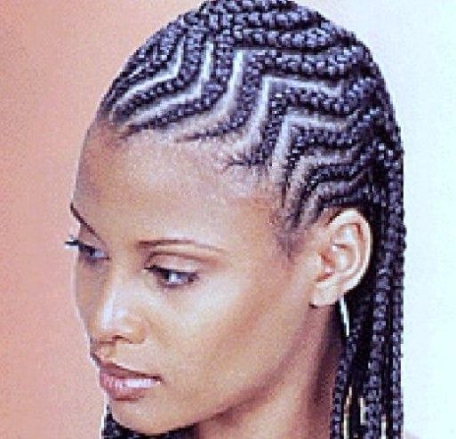 African American Cornrow Hairstyles | Black Women Zigzag Cornrows With Regard To 2018 Zig Zag Cornrows Hairstyles (View 2 of 15)