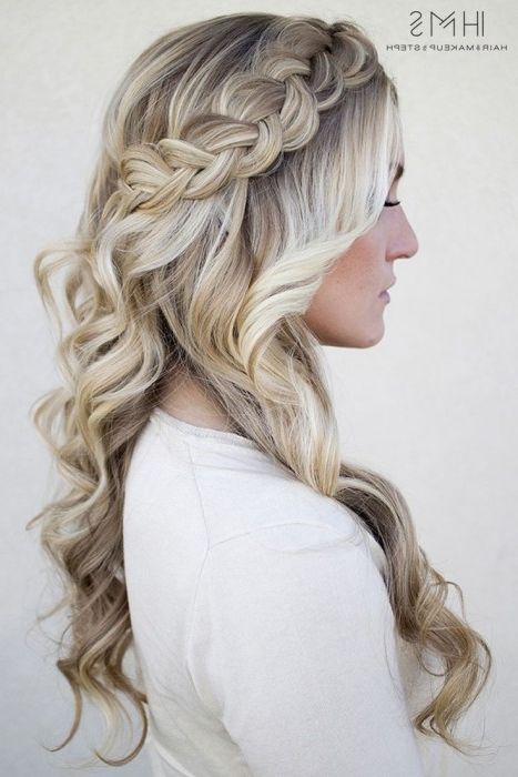 Amazing Curly Braided Hairstyle Within Most Recently Curly Braid Hairstyles (View 2 of 15)