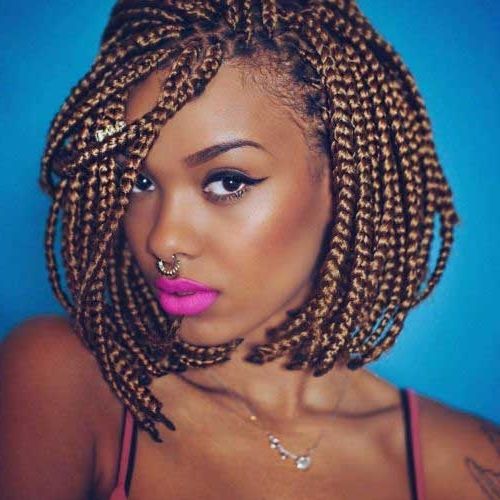 Amazing Hairdos For Black Ladies With Box Braids | Short Hairstyles In 2018 Chic Braided Bob Hairstyles (View 12 of 15)