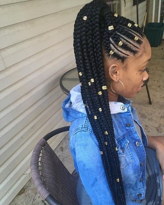 Awesome 30 Cornrow Hairstyles For Different Occasions – Get Your In Recent Braided Up Hairstyles With Weave (Photo 1 of 15)