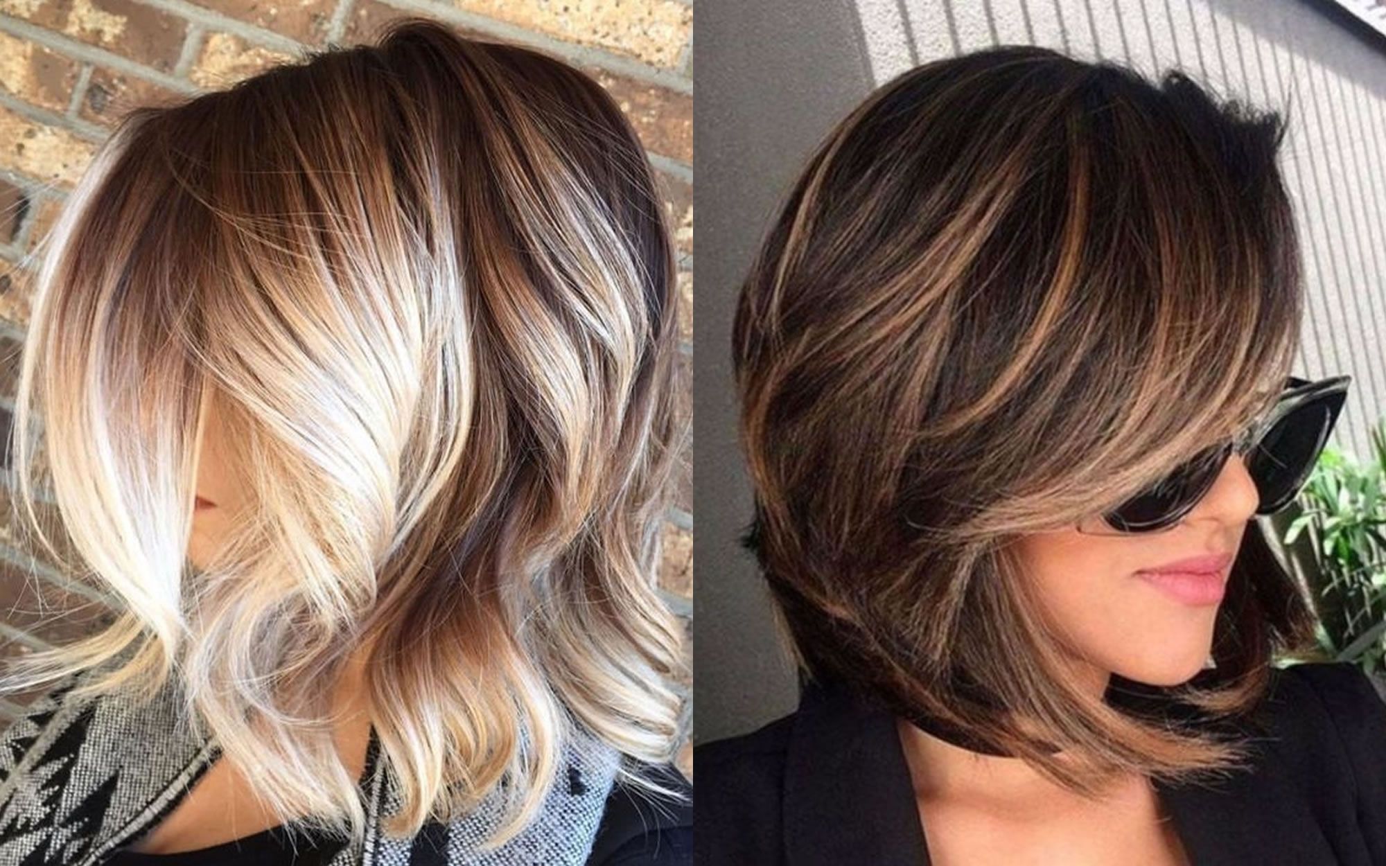 Balayage Short + Long Bob Highlights – Hairstyles & Hair Colors For In Latest Feathered Pixie Haircuts With Balayage Highlights (Photo 1 of 15)
