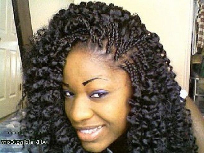 Beautiful Curly Braided Weave Hairstyles Curly Hairstyles Curly Regarding Most Recently Braided Hairstyles With Curly Weave (View 2 of 15)
