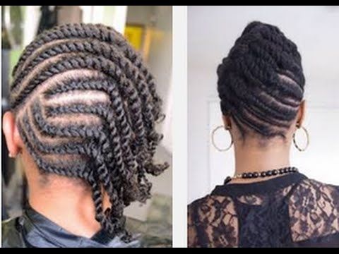 Beautiful Easy Flat Twists Hairstyle On Natural Hair – Youtube Inside Best And Newest Natural Cornrows And Twist Hairstyles (View 8 of 15)